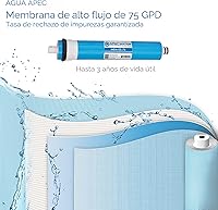 Vista 4 de APEC Water Systems FILTER-MAX-ESPH 75 GPD Juego completo de filtros de repuesto para sistema de filtro de agua de ósmosis inversa alcalina serie