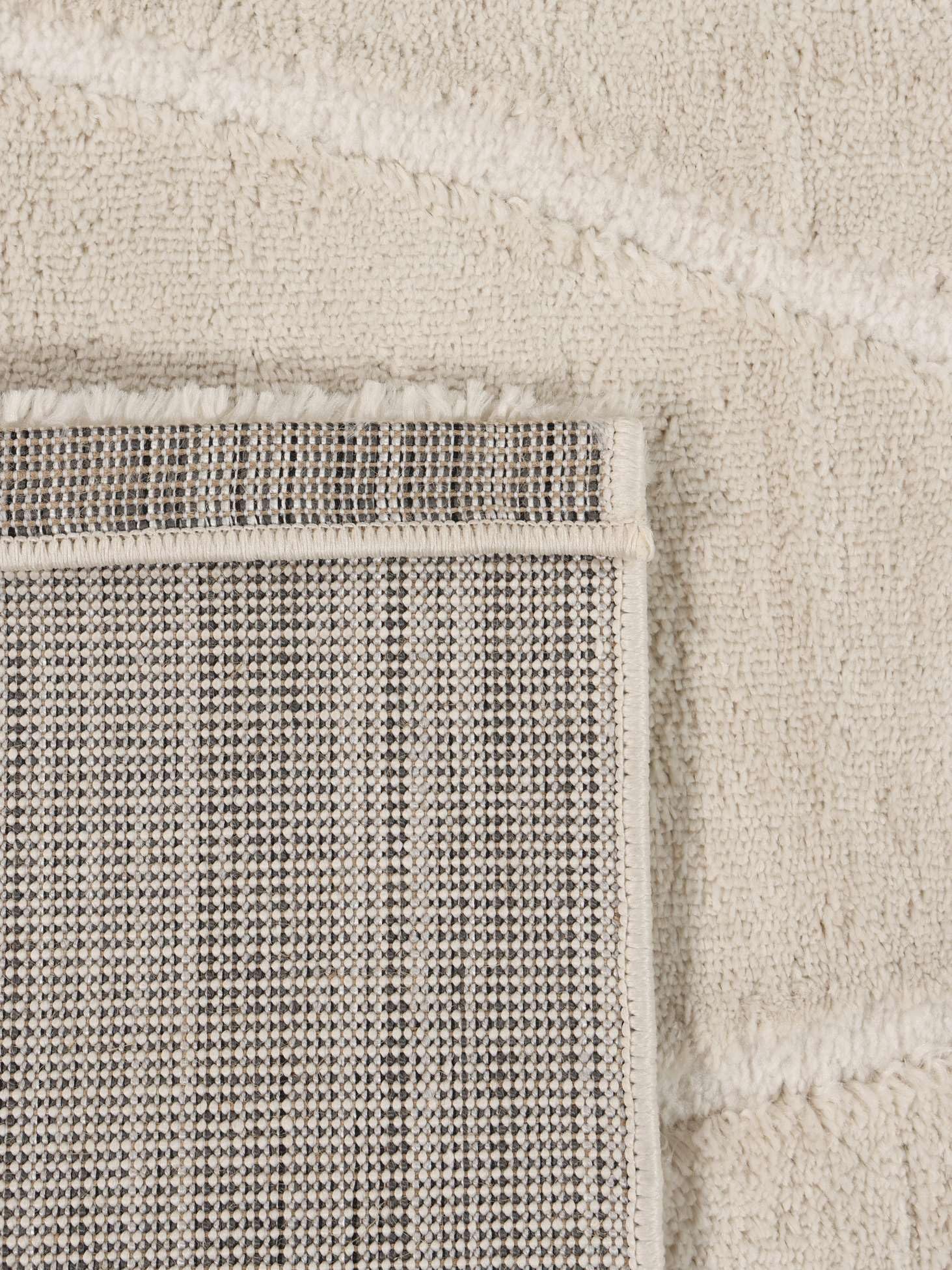 RugVista Bahia, Teppich, Moderne Teppiche, 120 x 180 cm, Rechteckig, Niedriger Stapel, Nur chemische Reinigung, Oeko_tex_100, Cremeweiß