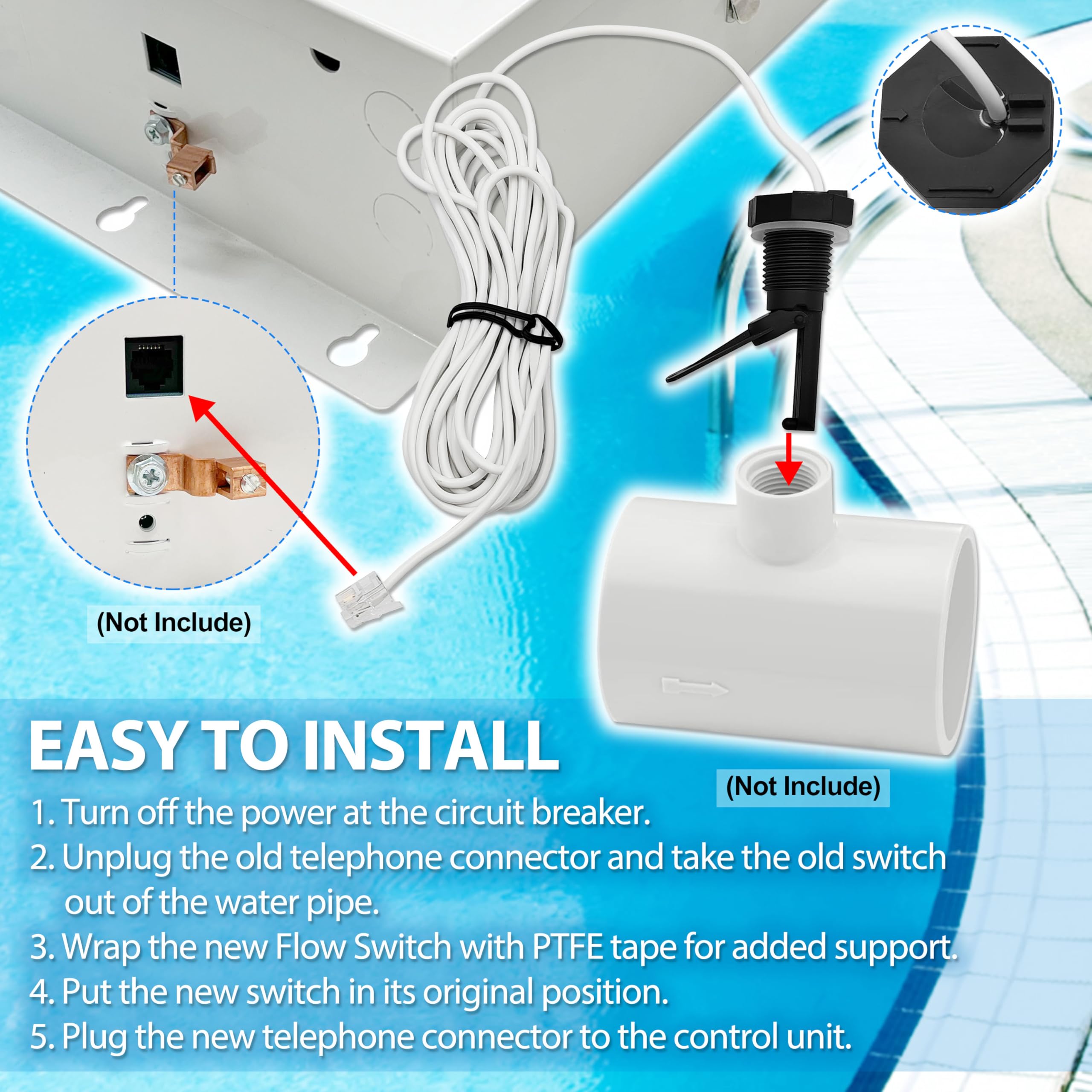 Amazon.com: GLX-FLO-RP Flow Switch Assembly Replacement Kit