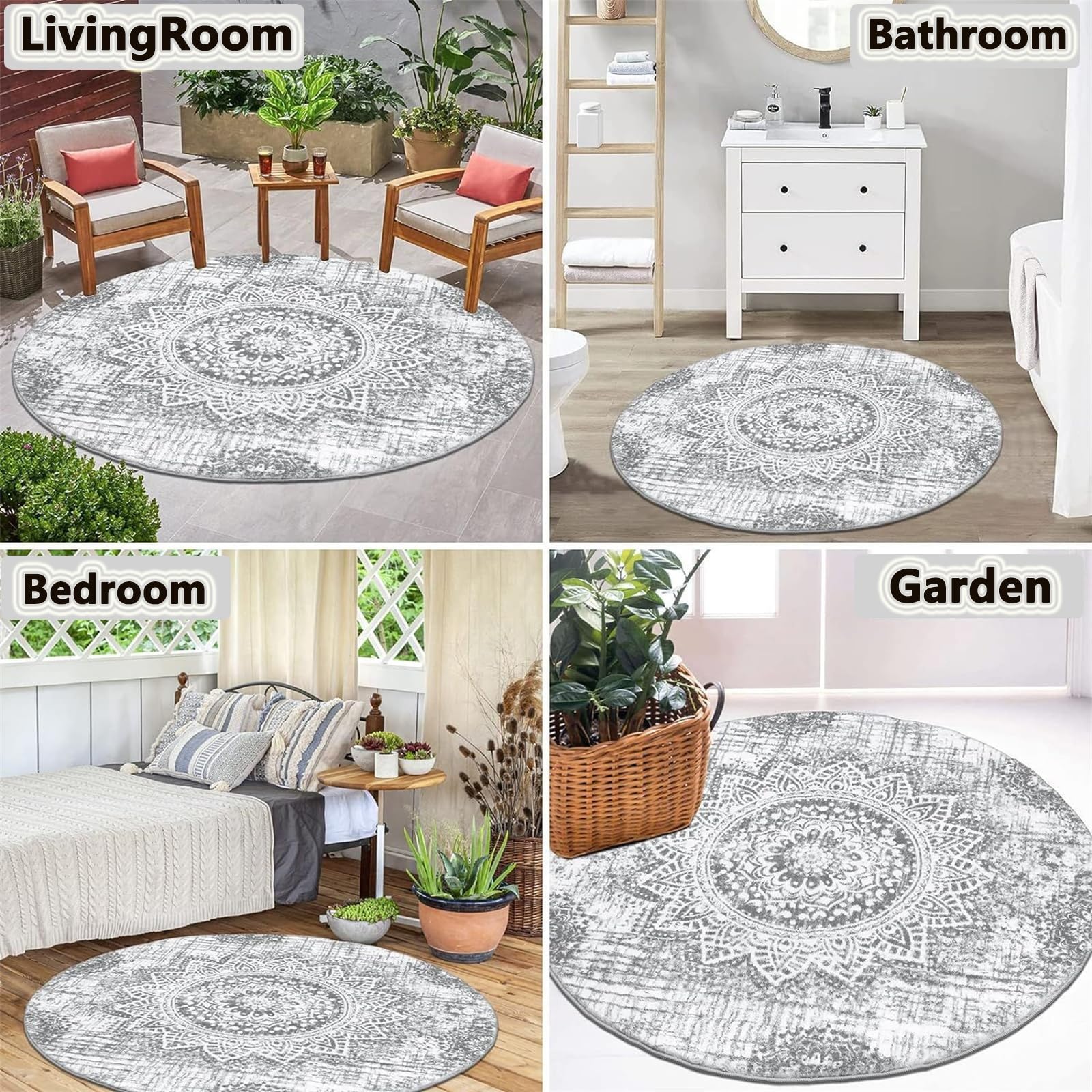 Tapis Rond, Luxueux et Simple Velours Cristal Tapis Chambre, Tapis Chambre Enfant, Antidérapant Lavable Tapis de Salon, Tapis Doux, Convient pour Bureau (160cm,Rose)