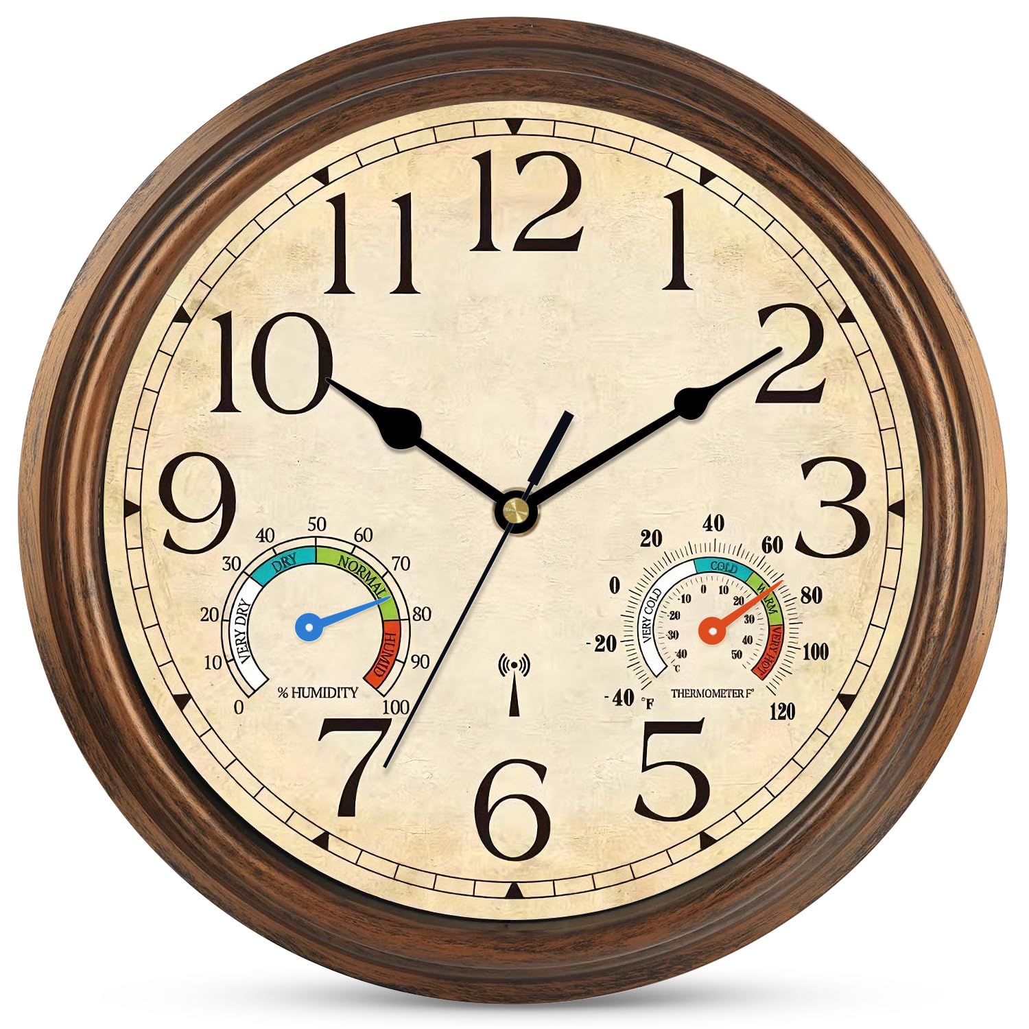 Funkuhr Wanduhr Ohne Tickgeräusche Lautlos 30cm Groß Wanduhr Funk Einfach zu Lesen für Zimmer Zuhause Küche Schlafzimmer Büro