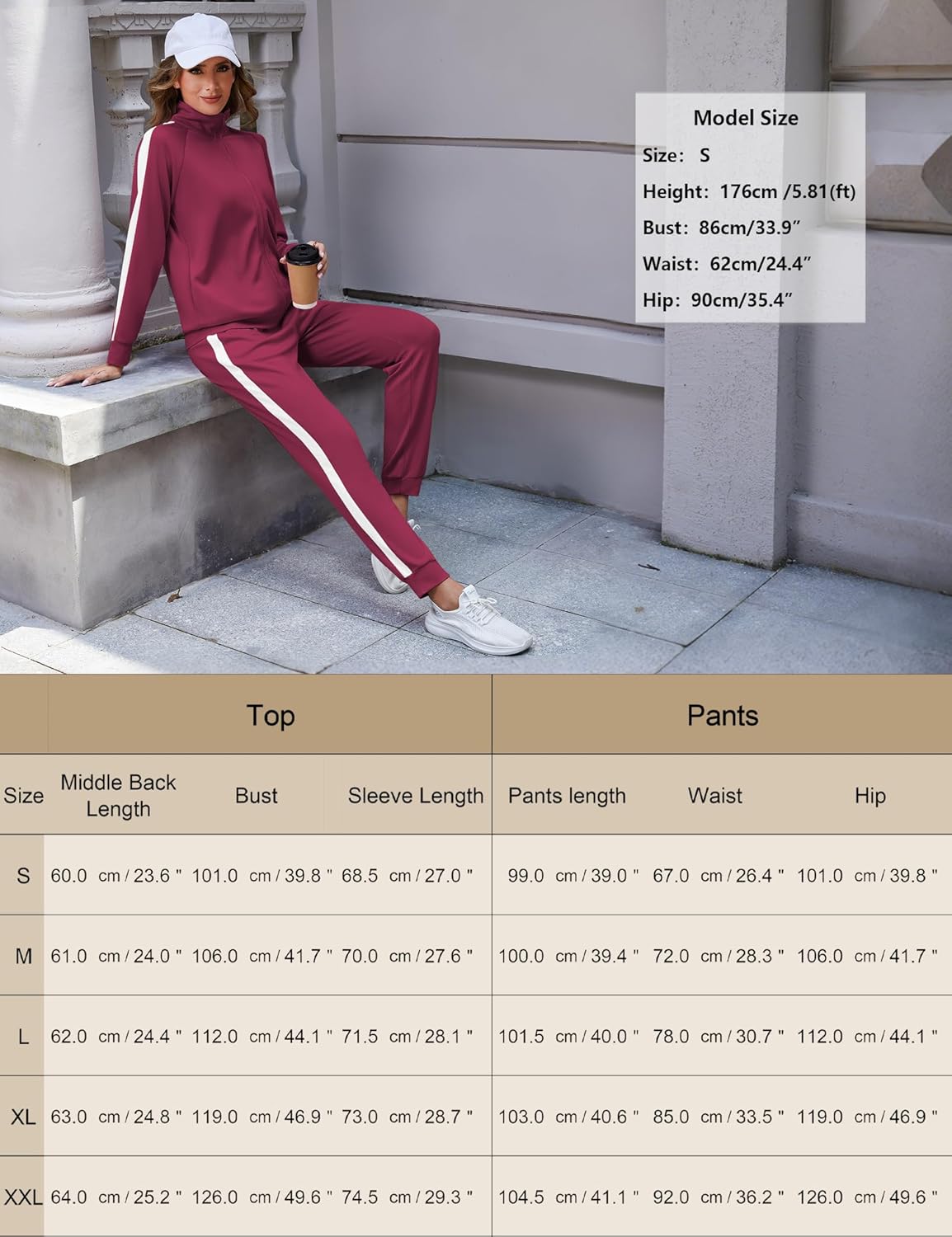 Marvmys Women Tracksuits Set Long Sleeve Full Zip Fall Sets 2 Piece Outfits Jogging Suit Sweatsuits with Pockets - Image 6