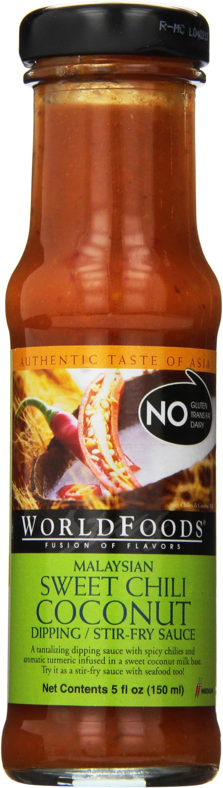 World Food Malaysian Coconut Sauce, Sweet, 5 Ounce