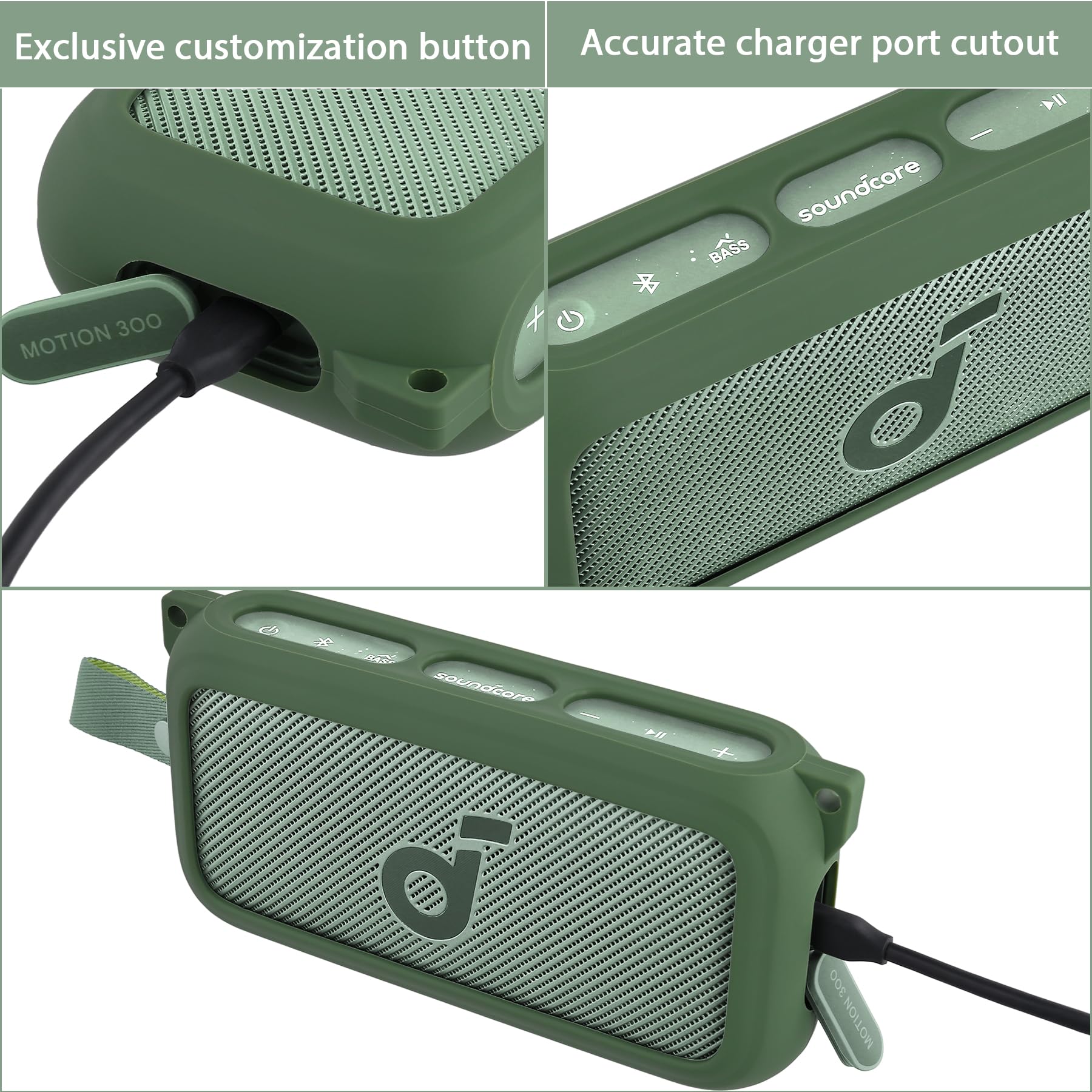 Amazon.com: co2CREA Soft Silicone Case for Anker Soundcore Motion