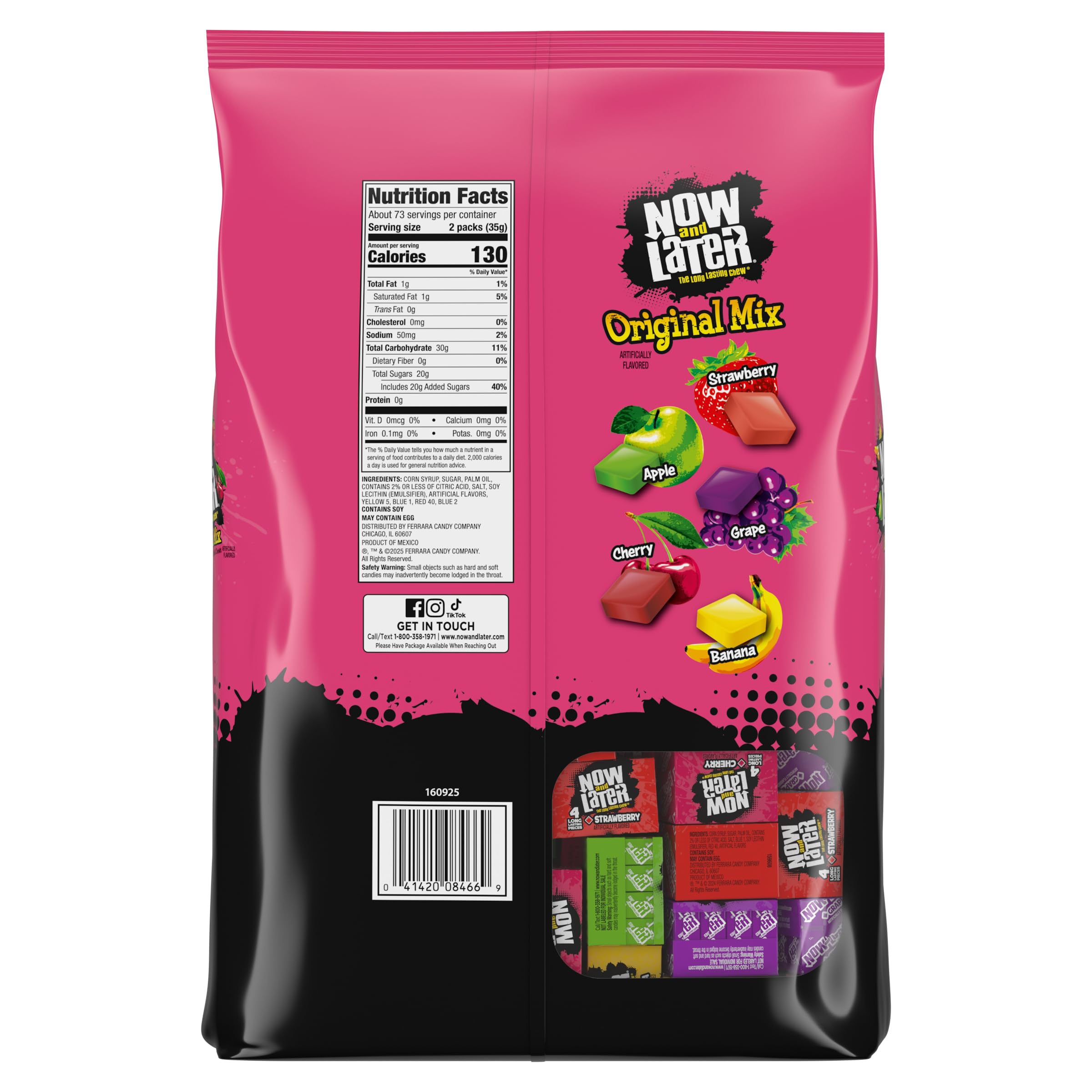 Amazon.com : Now and Later Candy, Original Mix, Chewy and Fruity