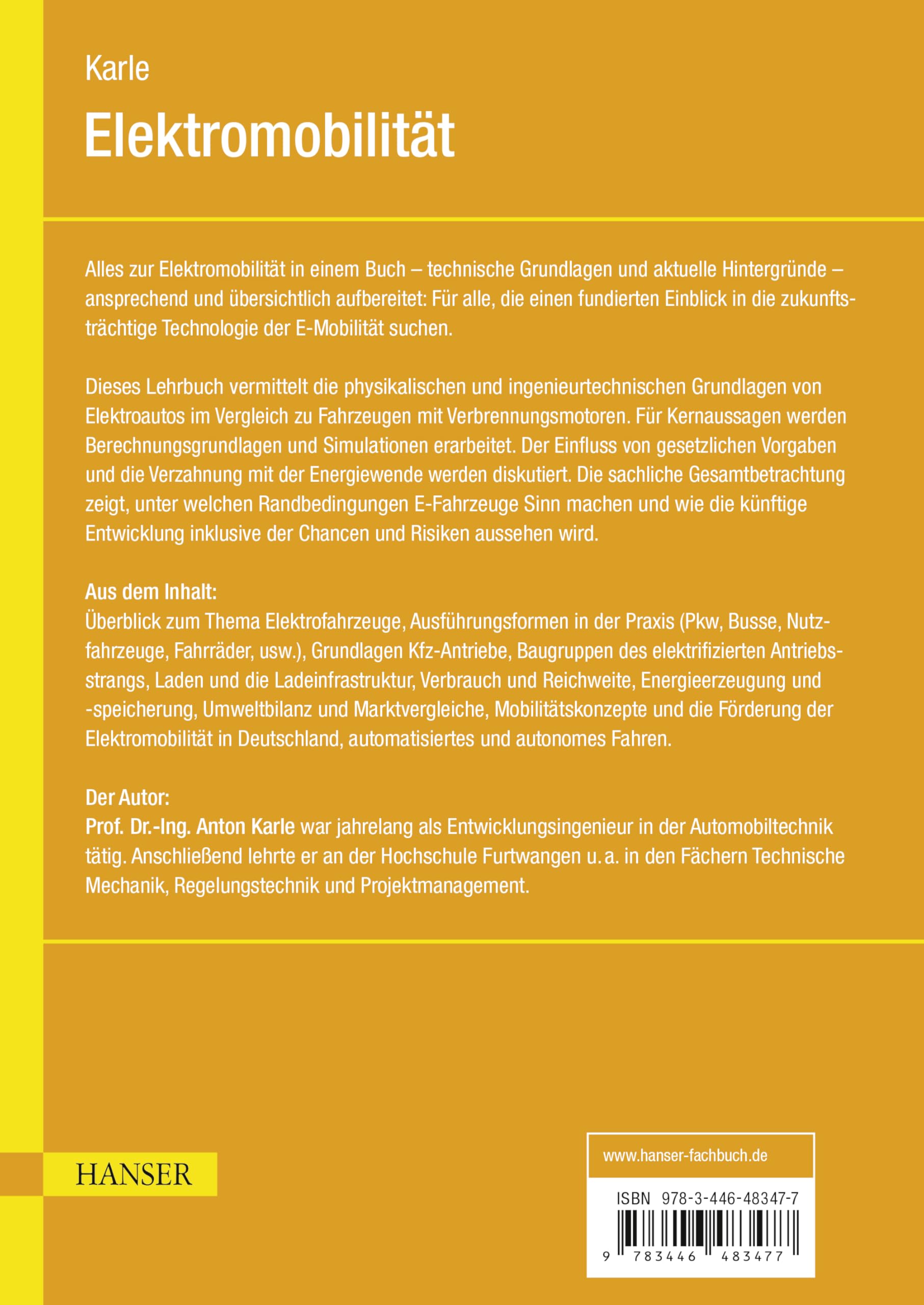 Elektromobilität: Grundlagen und Praxis