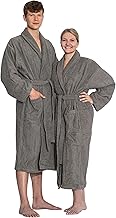 ZOLLNER Long Bathrobe, Skin-Friendly and Super Absorbent, for Men and Women, Cotton, Size XS-6XL, Washable up to 95°C, Hotel Quality, Oeko Tex® Certified, 020