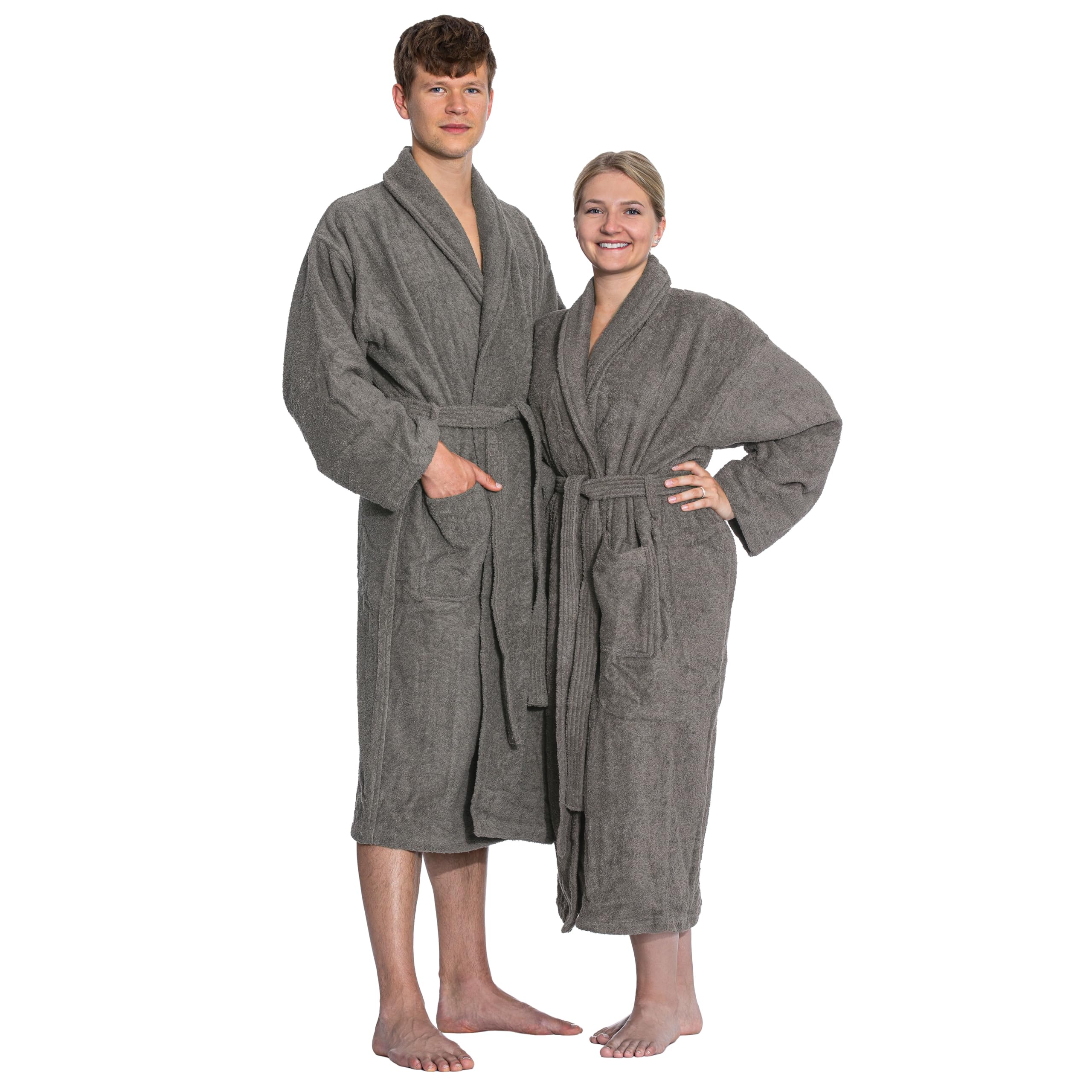 ZOLLNER Bademantel lang - hautfreundlich und super saugstark - für Damen und Herren - Baumwolle - Größe XS-6XL - waschbar bis 95°C - Hotelqualität - Oeko Tex® zertifiziert, 020