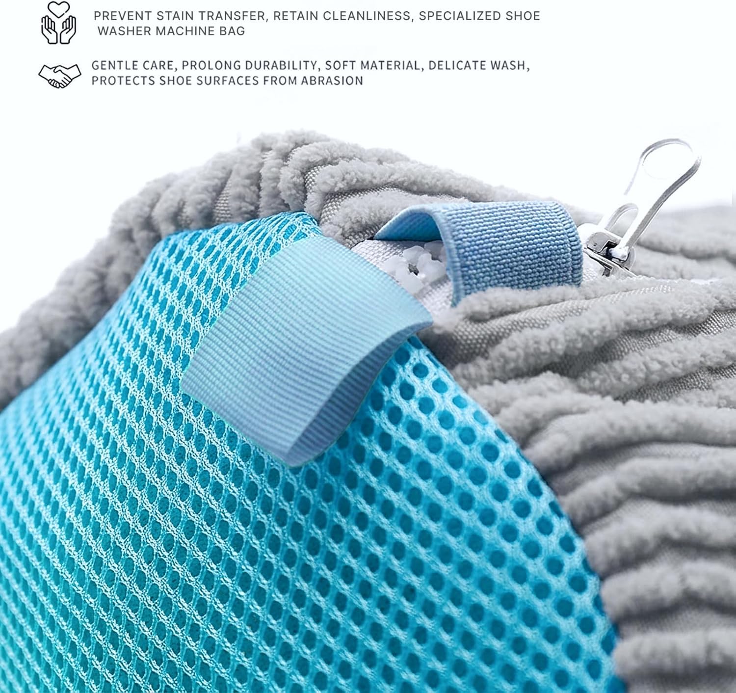 Shoe Washing Machine Bag: 2Pcs Shoe Laundry Bag for Sneakers