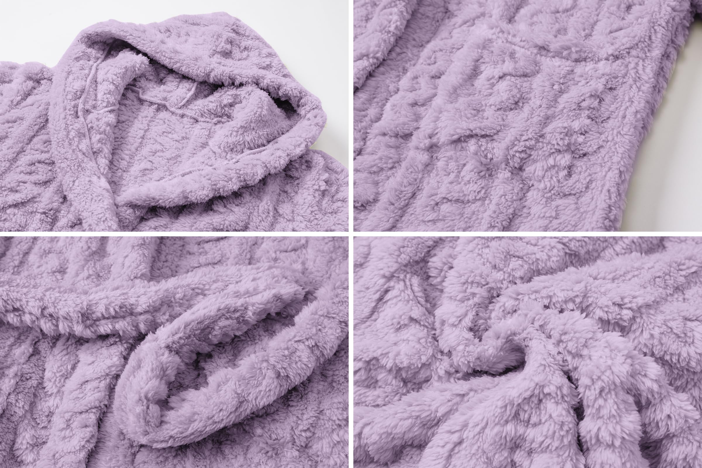 Ameyda Kids' & Adult Soft Flannel Bathrobes, 1 Year - Adult XL
