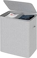 Vista 9 de Whitmor - Organizador de lavandería de 3 secciones con estación plegable - Tabla de planchar, cromado / gris