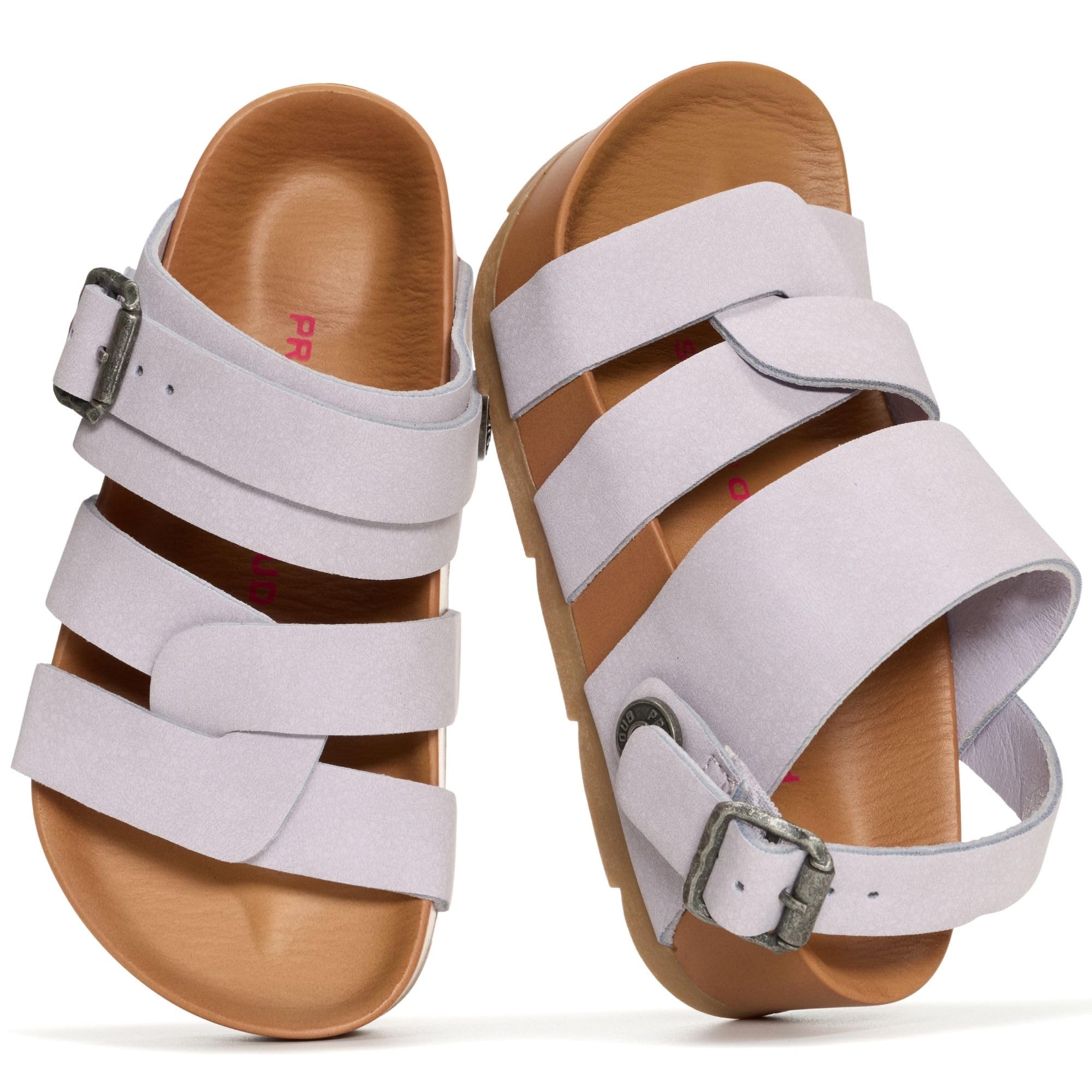 Project Cloud Kids Sandals for Girls - Girls Sandals with Adjustable Buckle Closure, Comfortable Plush & Soft Insole w/Wedge Design Non-Slip Outsole — view 5