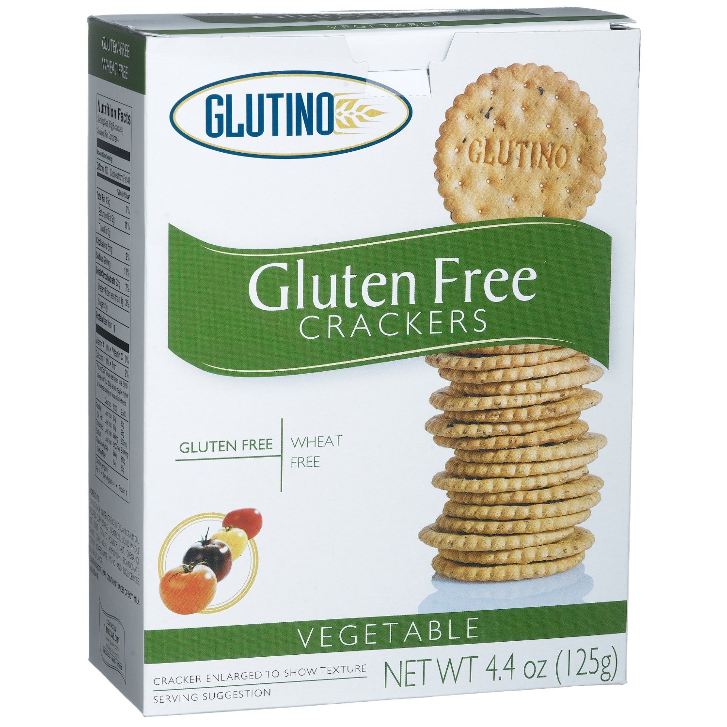 Glutino Gluten Free Crackers Vegetable 4.4 oz (Pack of 6)
