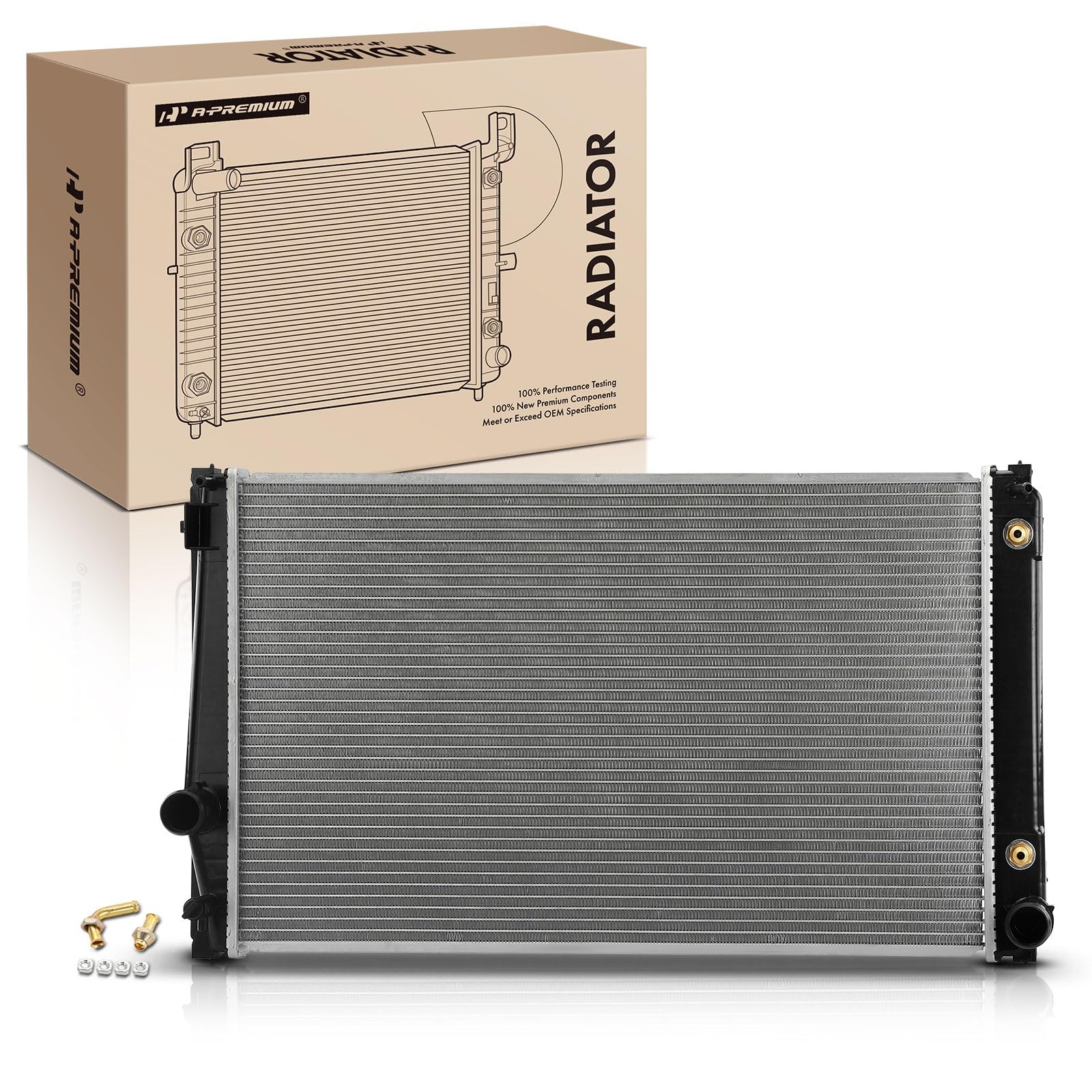 A-Premium Engine Coolant Radiator with Transmission Oil Cooler Compatible with Toyota RAV4 2006 2007 2008 2009 2010 2011 2012 V6 3.5L, Replace# 1640028570