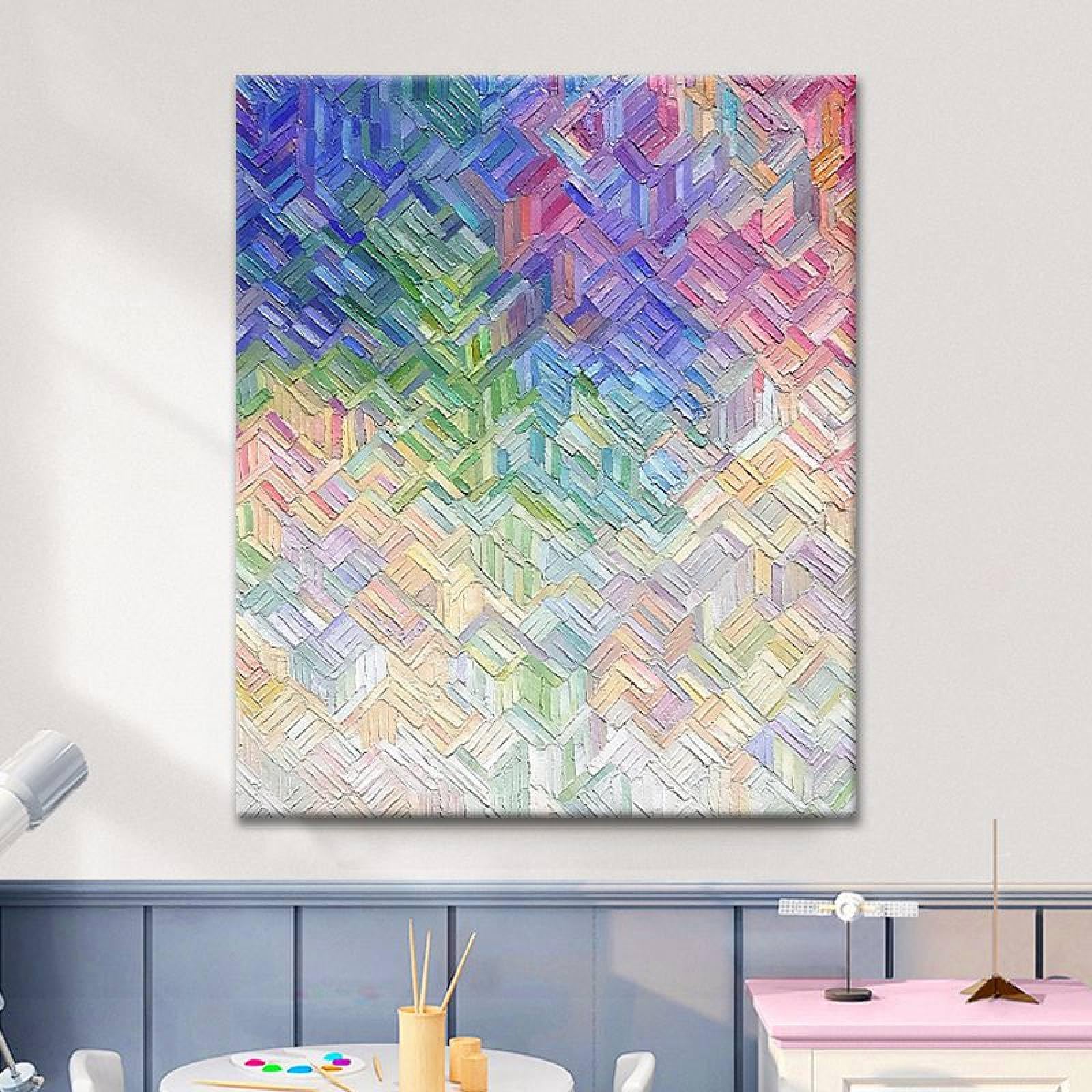 Peinture sur toile design minimaliste pour décoration de chambre à coucher