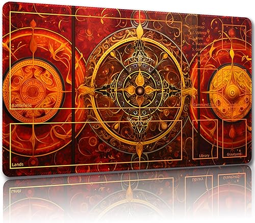 Miniatura 71 de MTG Playmat, Free Storage Bags, 24 x 14 Inches, TCG & Board Game Mat with Zones