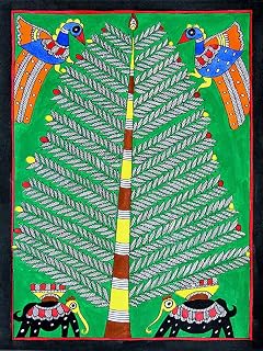 Madhubani Painting APS105 Poster Print - Inhouse Artist Tradelink (18 x 24)