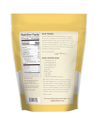 Bob's Red Mill Potato Flour, 24oz (Pack of 4) - Non GMO, Vegan, Kosher