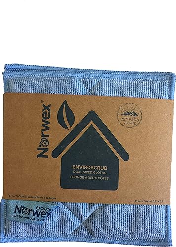 Norwex Enviro Scrub, (azul) Paquete de 3