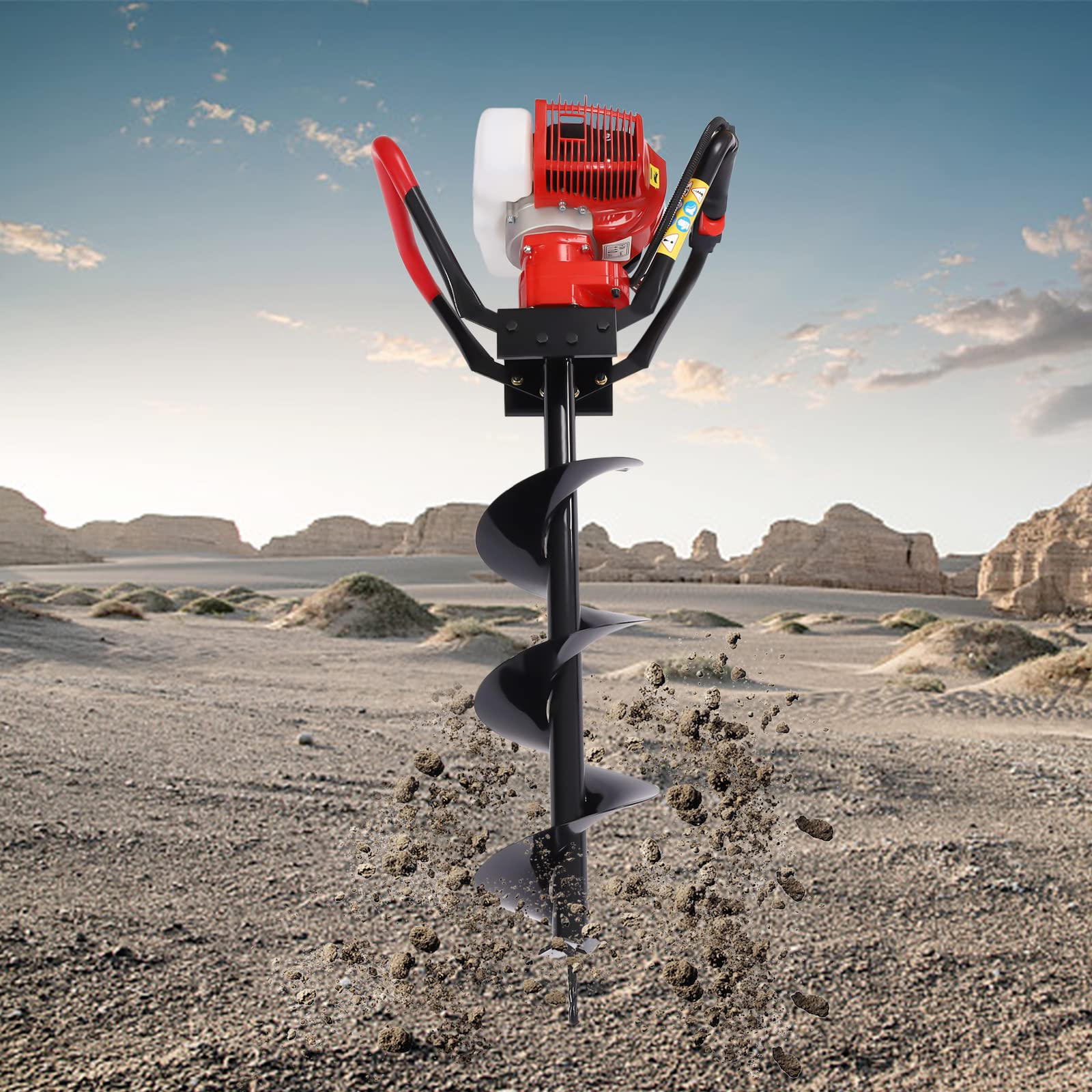 Auger Post Hole Digger Electric Post Harbor Freight XtremepowerUS Post ...