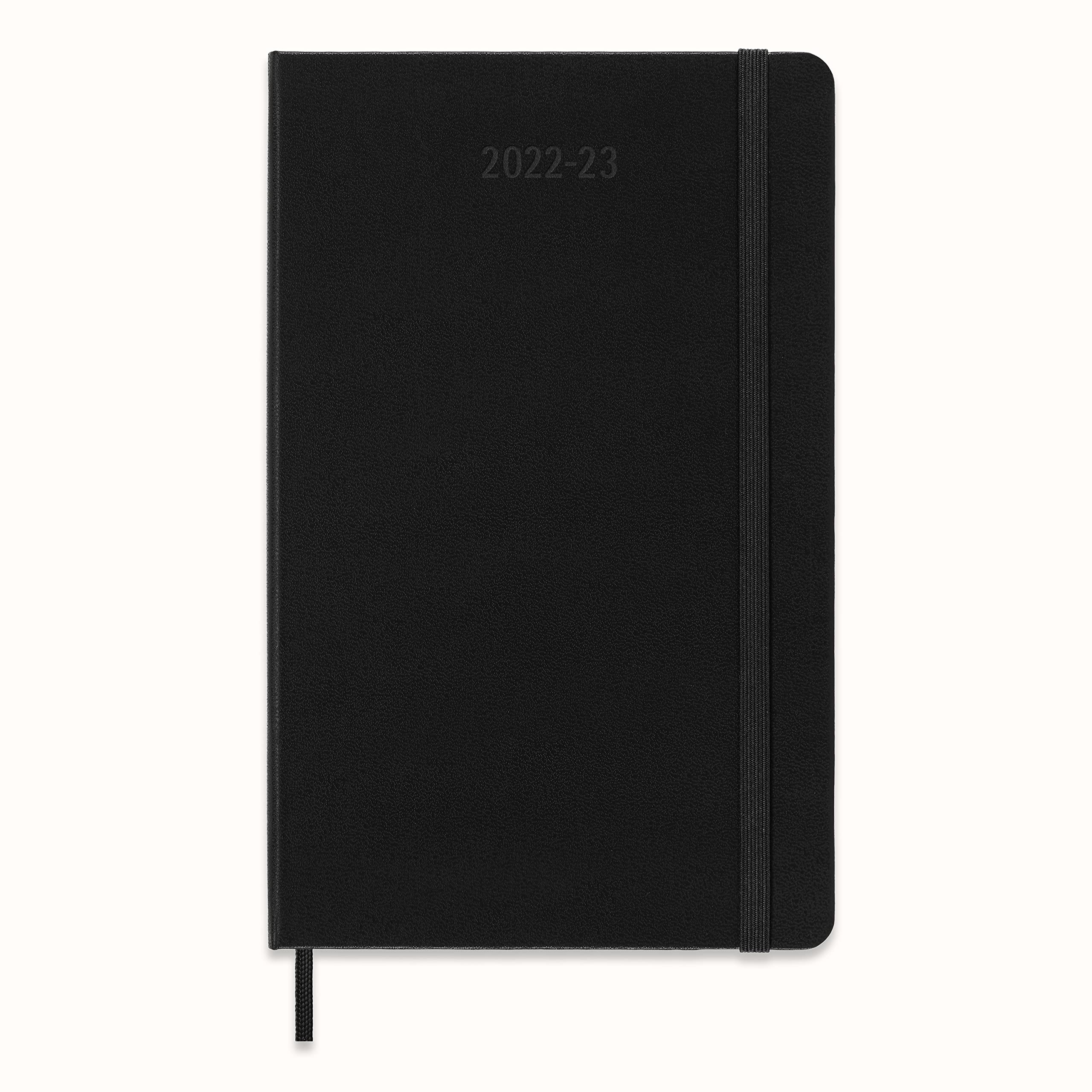 Moleskine Wochenplaner 2022/2023 - Horizontaler Terminkalender Large Schwarz