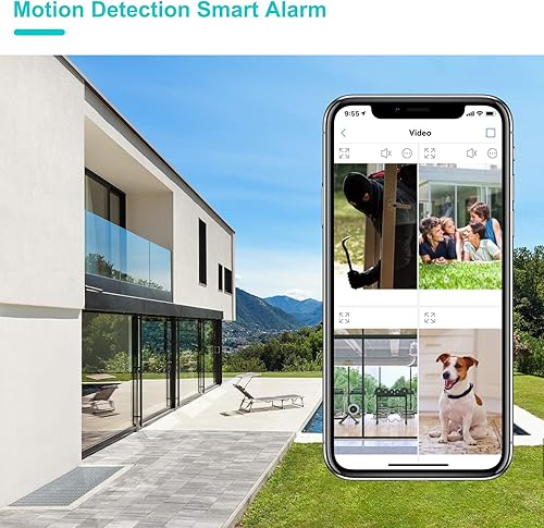 Miniatura 6 de Cámara espía oculta, 1080P WiFi Mini cámara portátil inalámbrica de seguridad con 2 lentes detección de movimiento, visión nocturna, visión remota