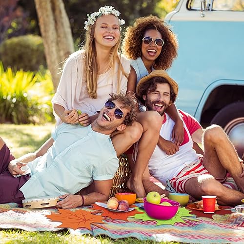 Miniatura 5 de Glenmal 80 manteles individuales de hojas de arce de Acción de Gracias, 12.6 x 11.8 pulgadas, manteles individuales de papel desechables de cosecha,