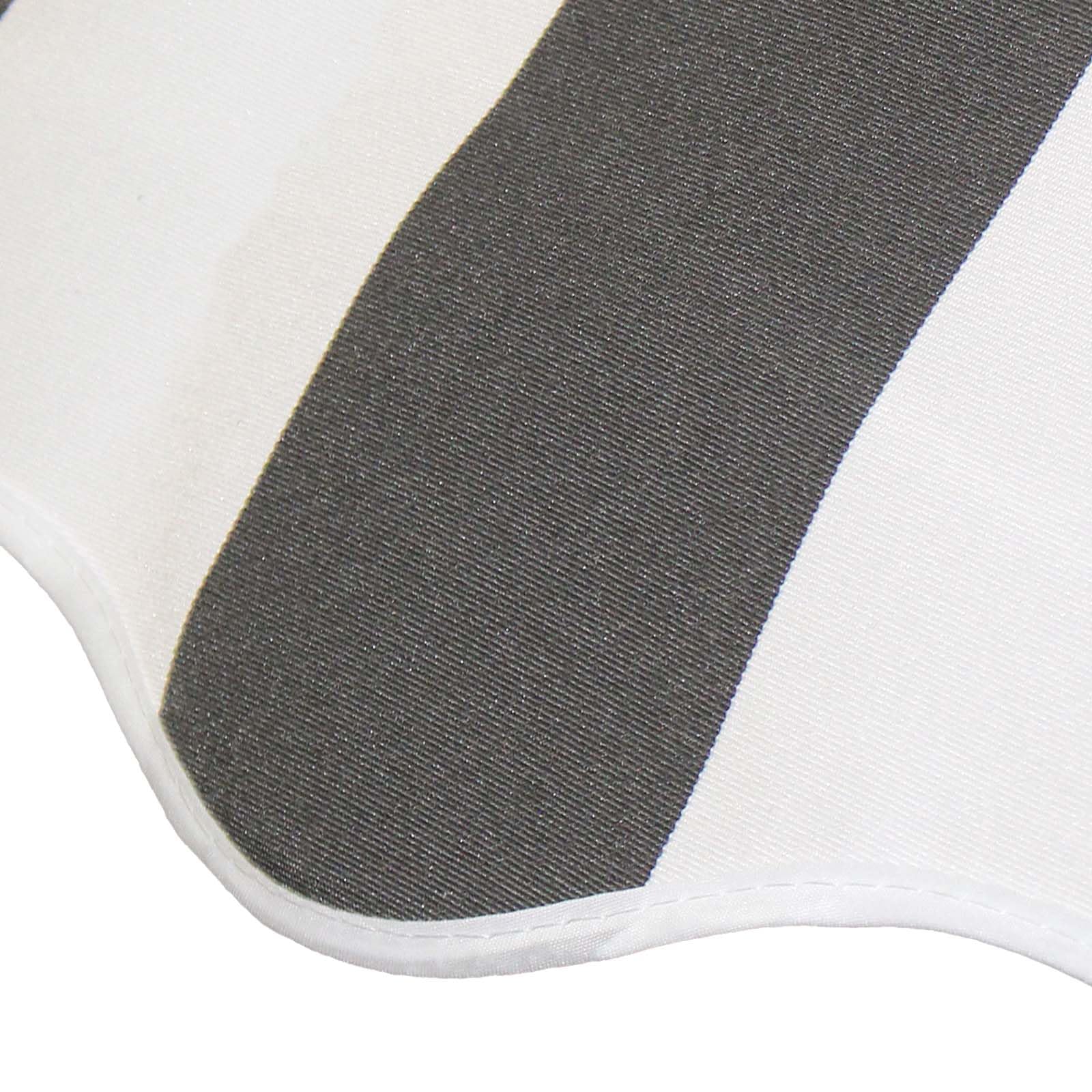 Toboli Tenda da sole con bracci a snodo e protezione UV 3x2,5m Antracite/bianco Montaggio a parete