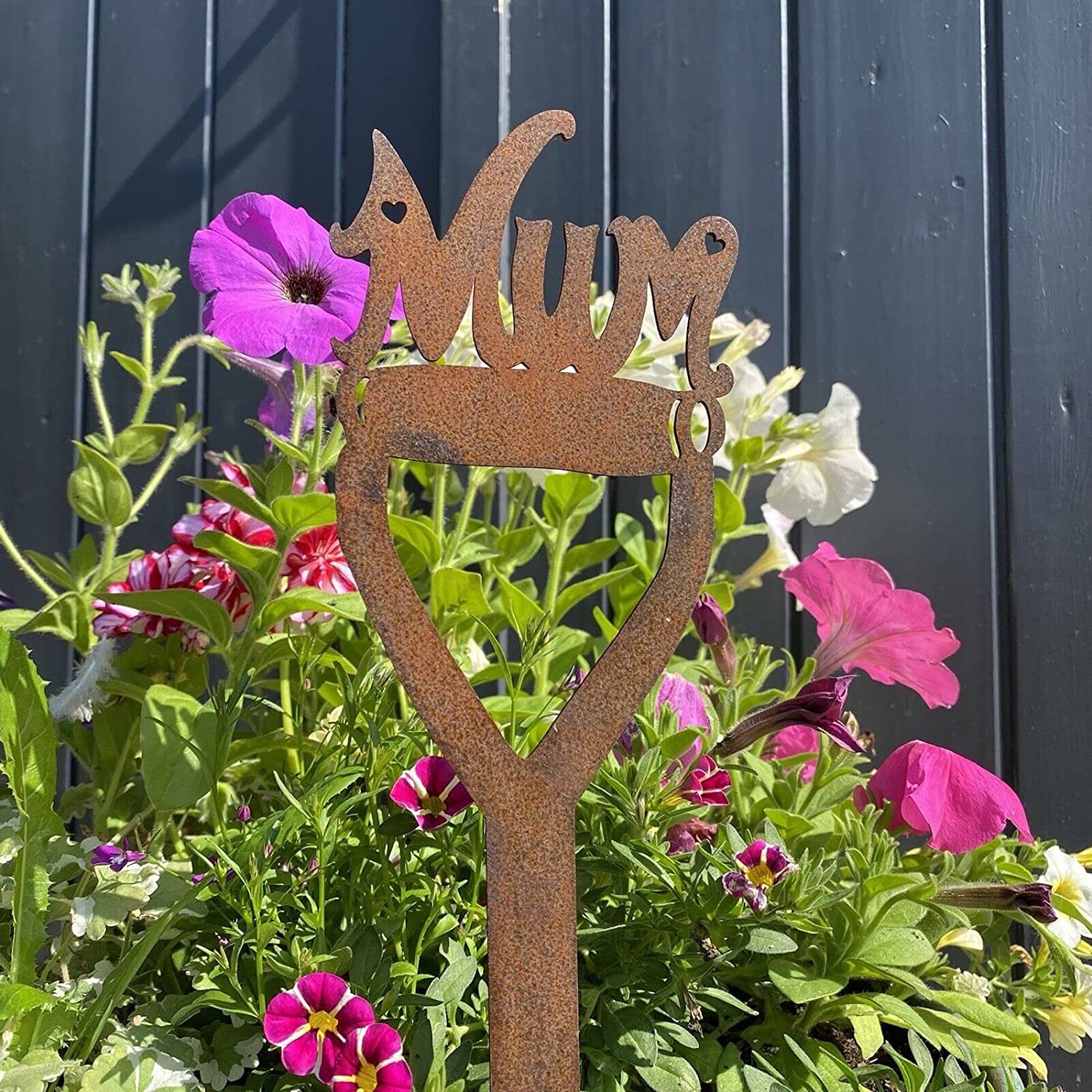 RUSTIC WAREHOUSE NORFOLK LIMITED Mum On A Spade Metal Garden Decoration for Mum Mothers Day Present, Gardening Gift - Image 2