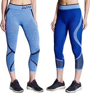 SUPACORE Women's Training Reversible Capri Compression Leggings