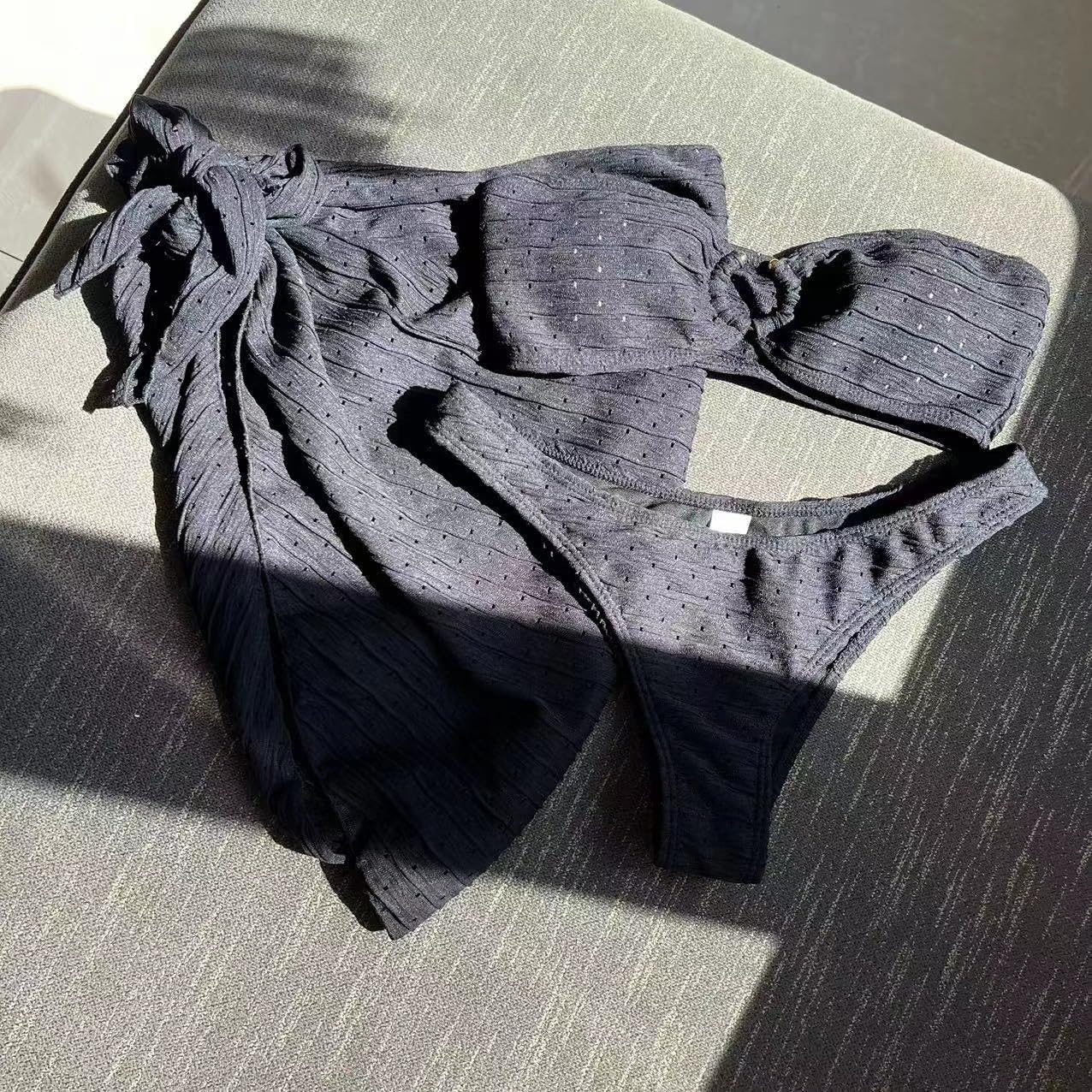 Bandeau Bikinis with Skirt Women Low Waist Swimming Costume Beach Equipment Bathers Lady Swimsuit Sexy Micro Beachwear