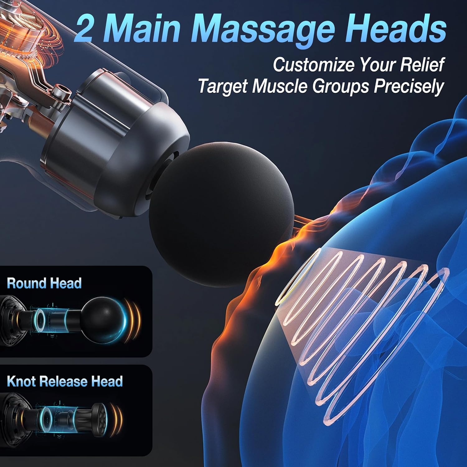 Massage Buddy Back Relief Bundle - Massage Gun Included for Hard -to-Reach Muscle Pain, Shoulders, Lower Back and Neck Massager - Image 4