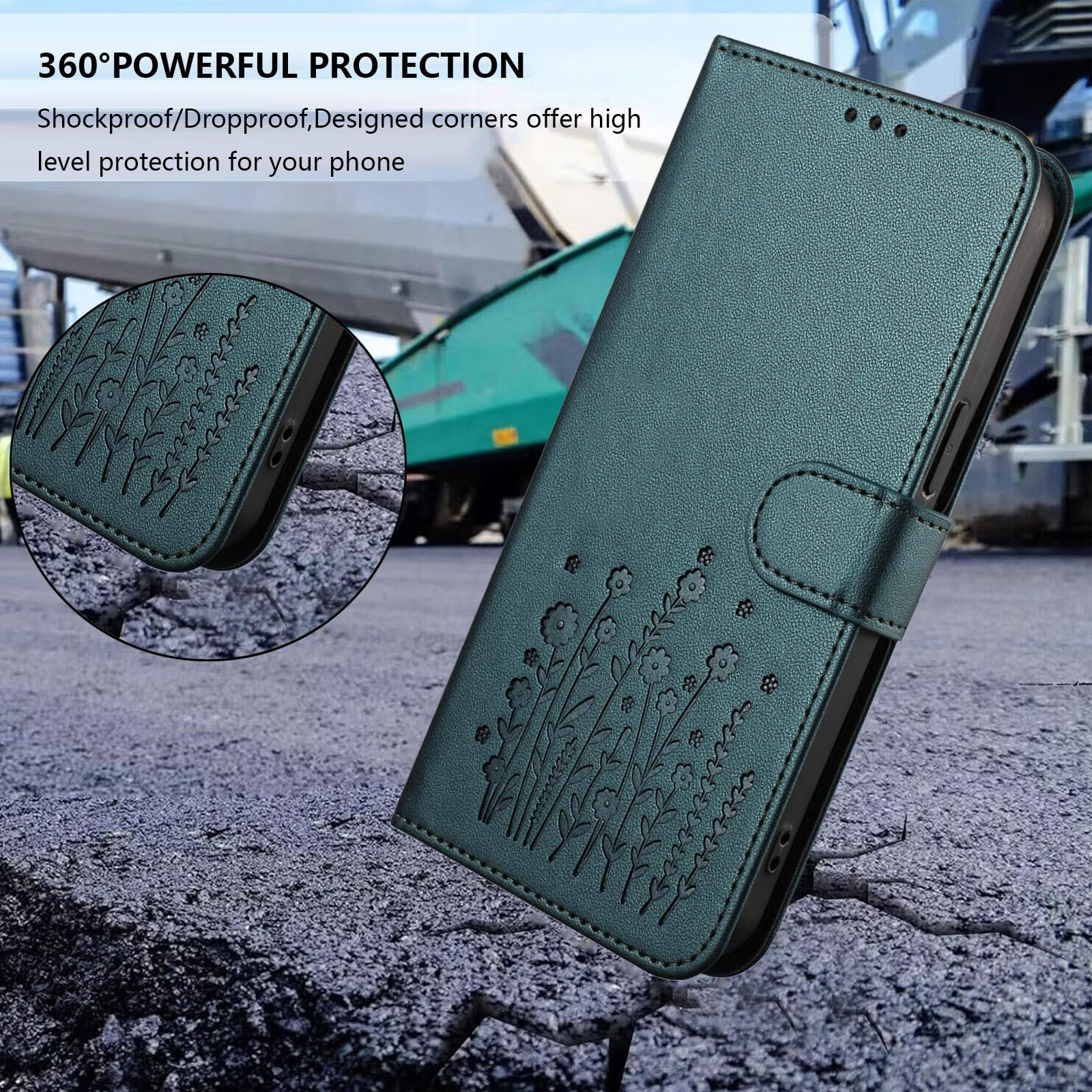 HAOYE Cover per Motorola Edge 50 Pro 5G Cover, Custodia Chiusura