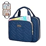 Leudes Travel Pill Bottle Organizer,Medicine Organizer and Storage,Home Medication Bag, Cases,Carrier for Pills,Vitamin,Fish Oil,Supplements for Women and Men (Medium, Blue)
