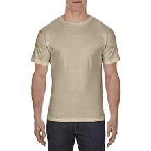 Alstyle Apparel AAA Men's Classic Cotton Short Sleeve T-shirt, Sand, Medium, Charcoal