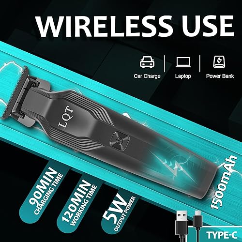 Miniatura 2 de Men's Beard Trimmer - All-in-One Trimmer with Precision Dial - Premium Facial Hair Groomer - USB Recharge Dock, Cordless Waterproof WetDry Clipper