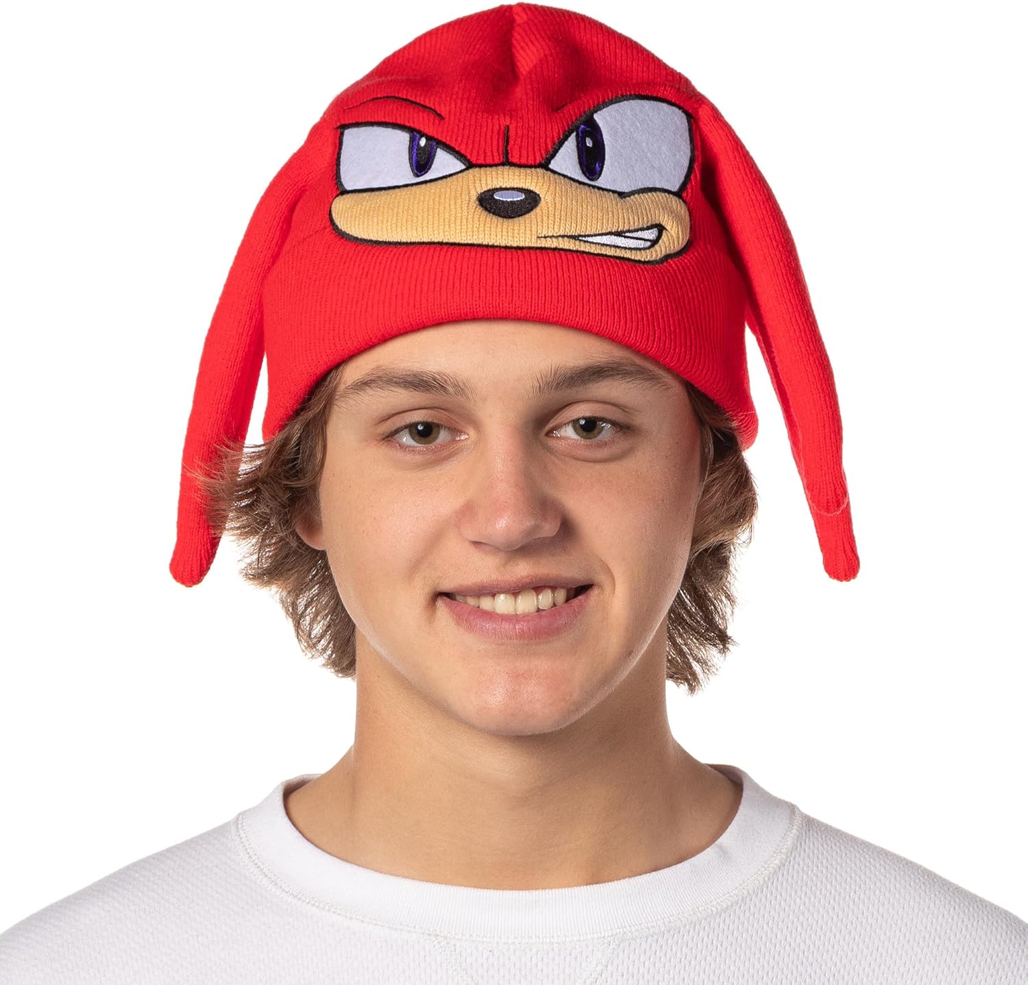 Accessory Innovations Sonic The Hedgehog and Friends Adult Embroidered Cuff Costume Beanie for Men and Women - Image 3