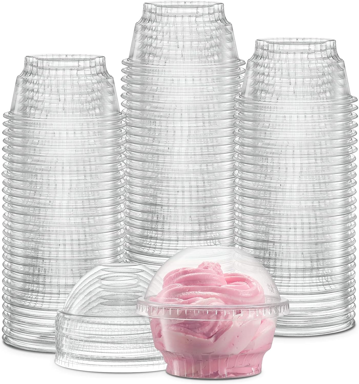 ELEGANT DISPOSABLES 5 oz Clear Plastic Dessert Cups with