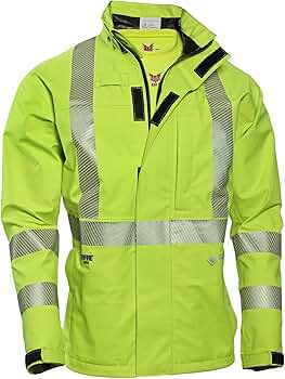 Amazon.com: DRIFIRE HYDROflash Hi-Vis FR Rain Jacket Class 3