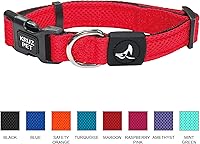 Vista 2 de Kruz - Collar de perro para perros medianos (ancho de 1 pulgada, cuello de 13.5 a 19 pulgadas), banda ajustable para el cuello de mascotas