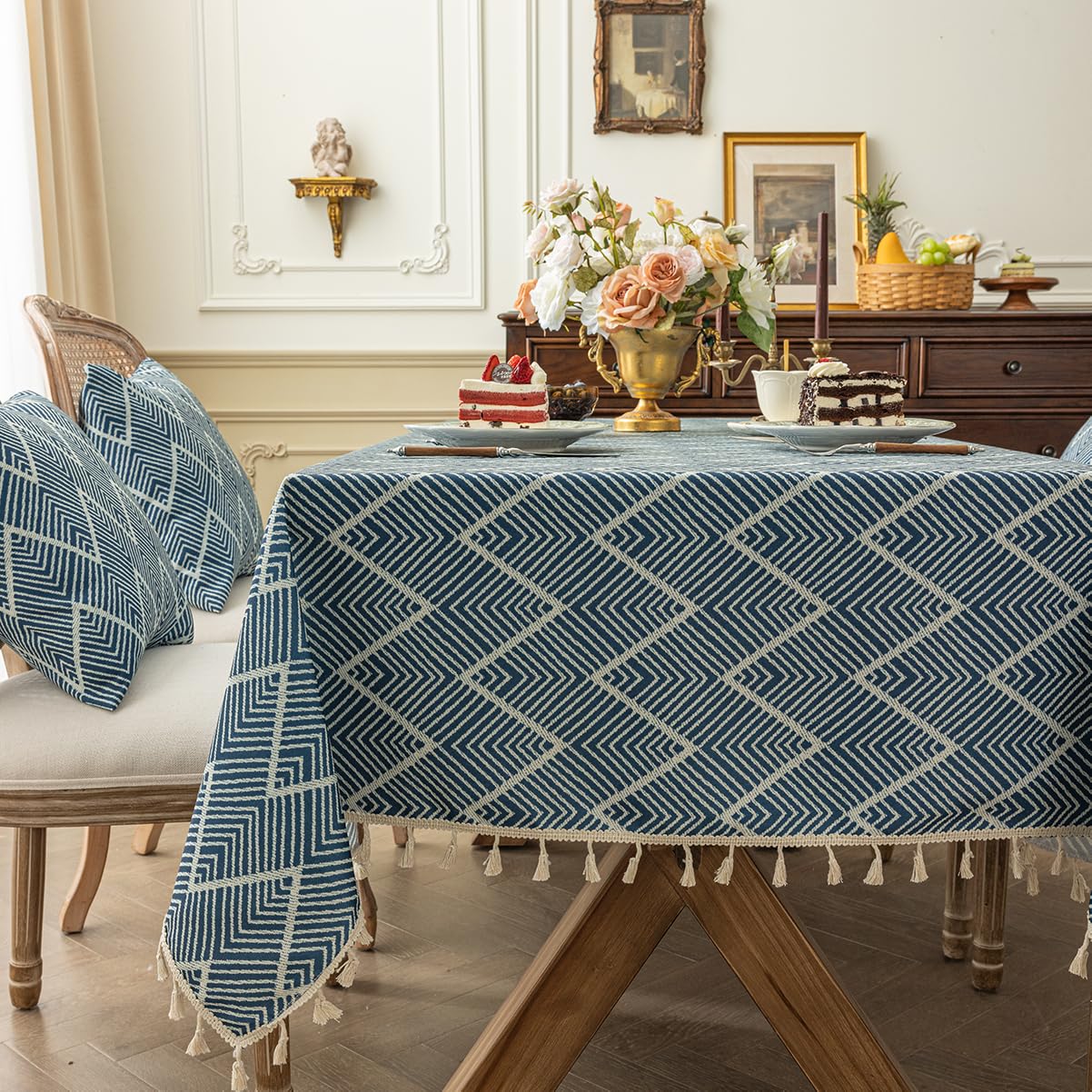 Amazon｜SXYITEテーブルクロス 撥水 北欧 table cloth 長方形 無地