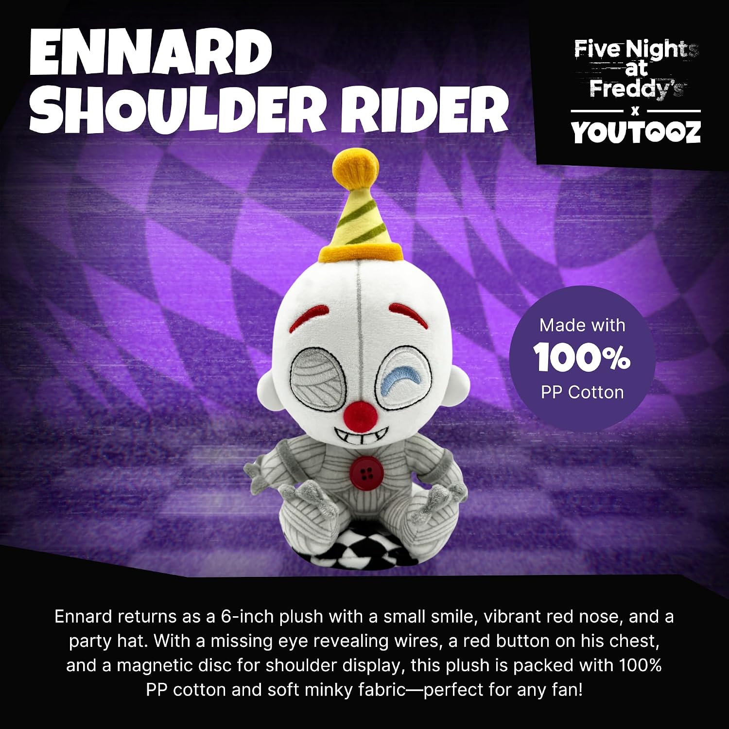 Youtooz FNAF Ennard Plush, Collectible Ennard from Five Nights at Freddy's