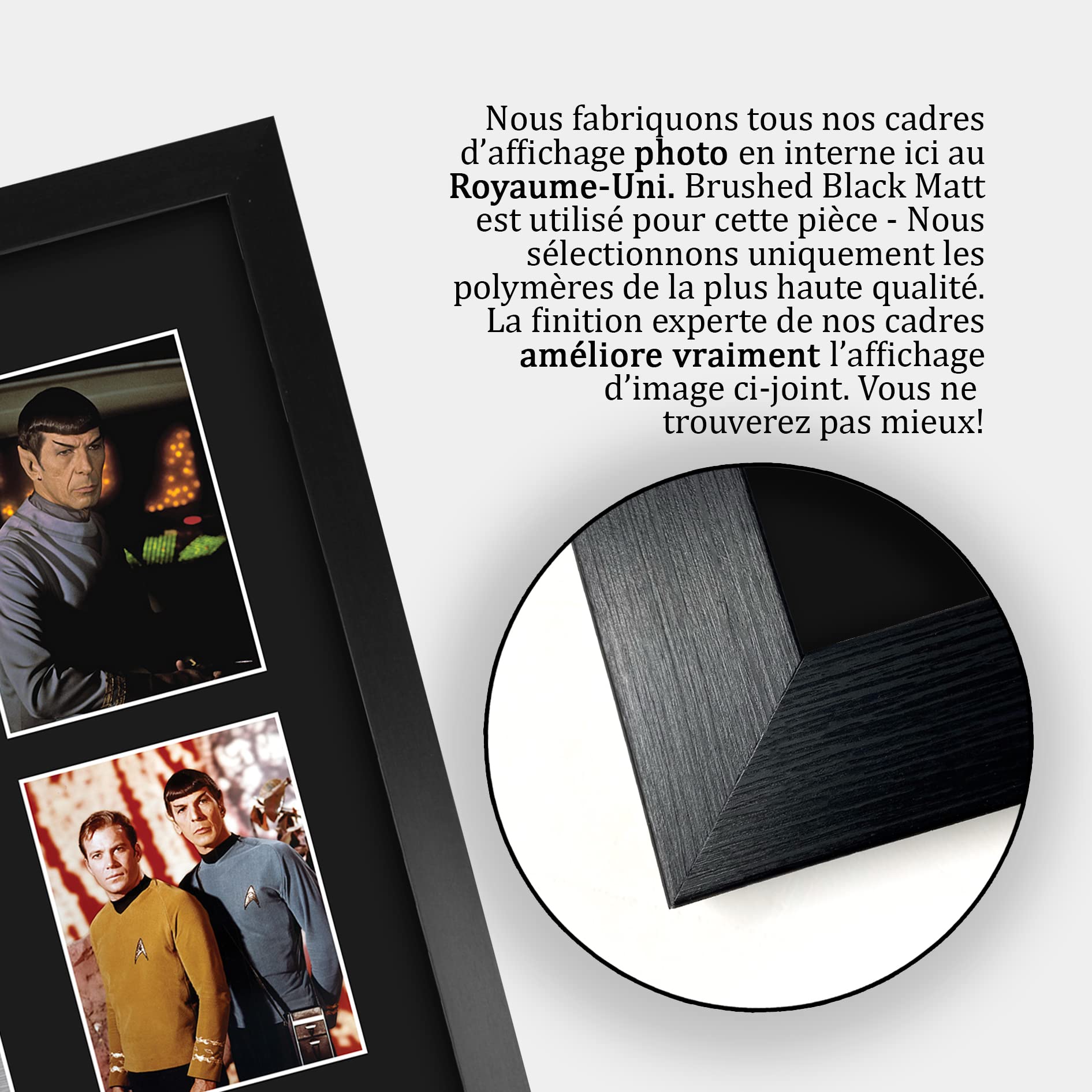 Leonard Nimoy Star Trek A3 Cadeaux Imprimé Signé Autographe Photo Encadré
