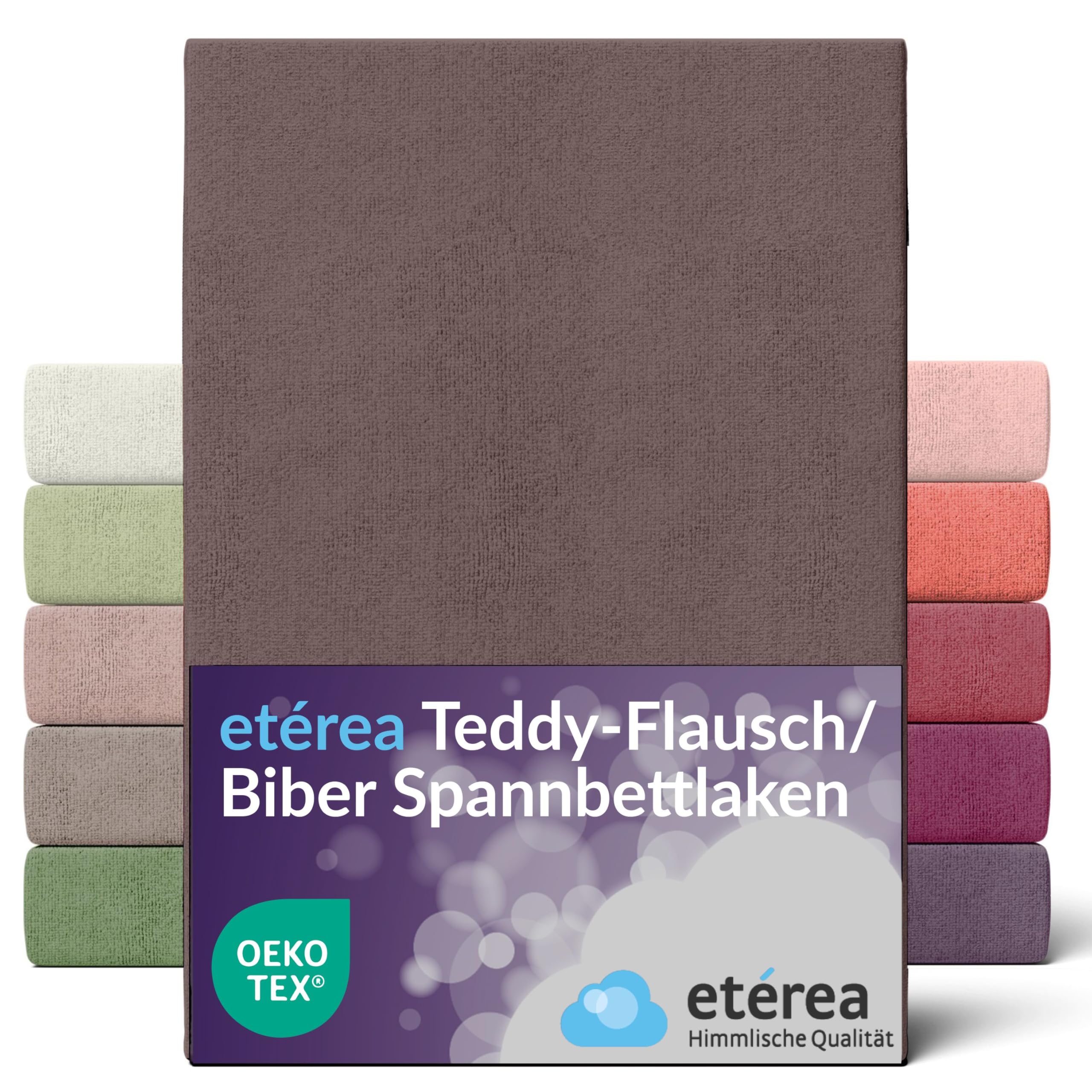 Etérea Teddy Flausch Spannbettlaken - Kuschelig Weich Für Matratzen Bis 25cm Höhe