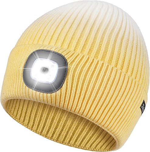 Miniatura 6 de Etsfmoa Gorro unisex con la luz, regalos para hombres, papá, padre, gorras recargables por USB