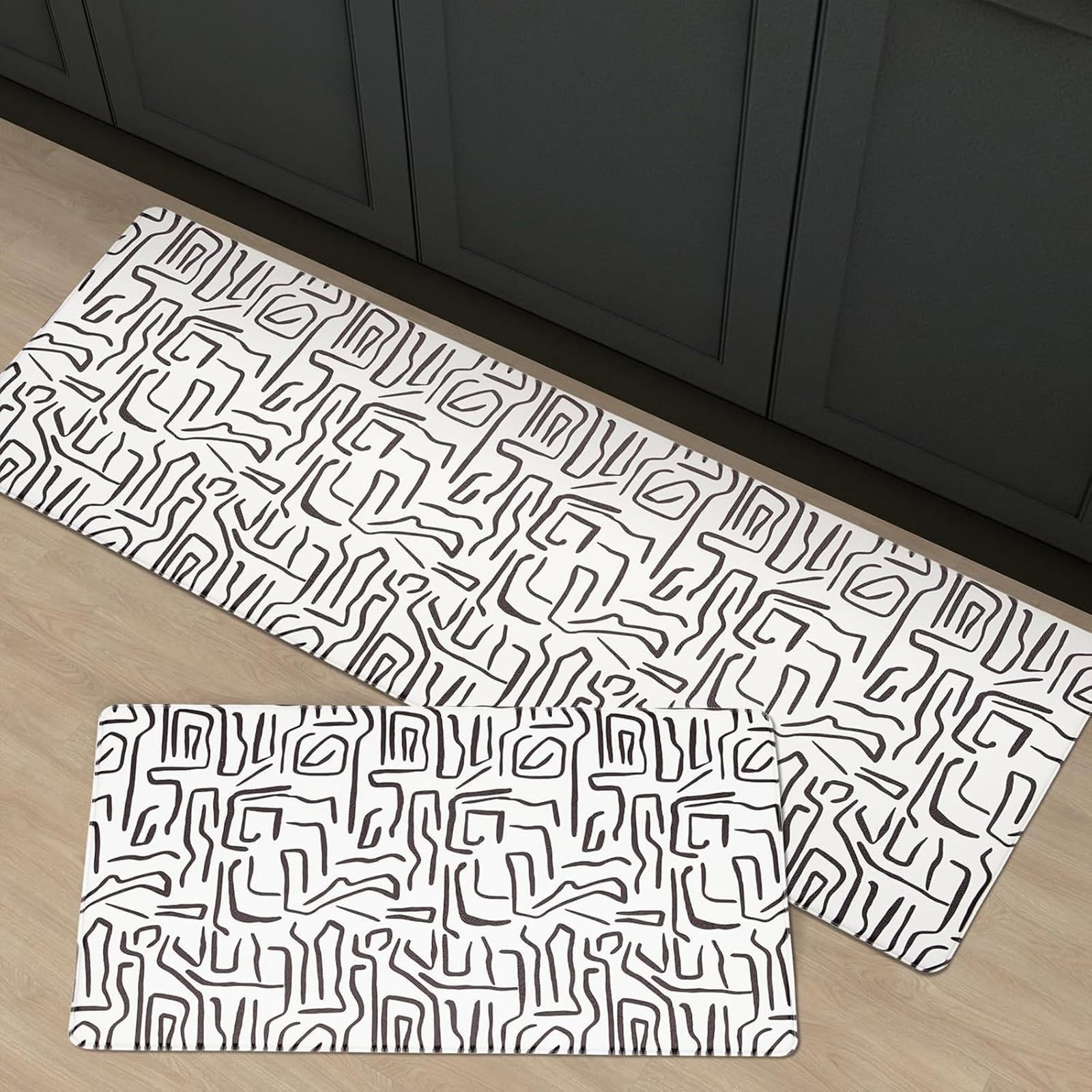 Tapis anti-fatigue rembourré imperméable pour une cuisine moderne