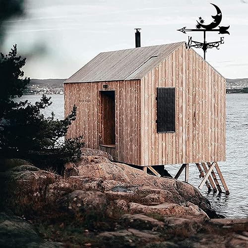 Miniatura 6 de Exquisito adorno de veleta de metal, veleta vintage de acero inoxidable, indicador de dirección del viento retro para escena de granja, jardín,