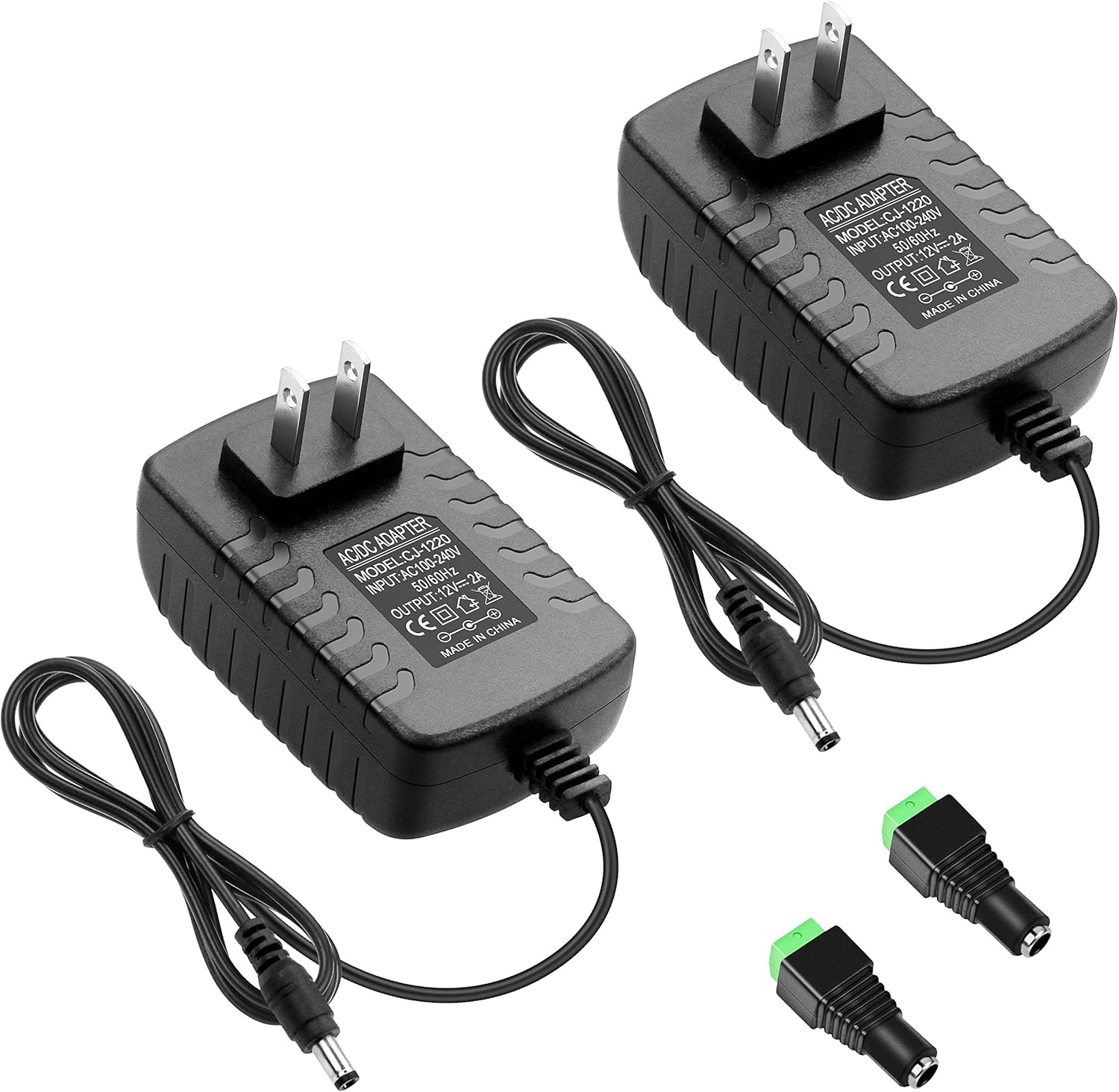 Amazon Com Alitove 12v 2a 24w Power Supply Adapter Converter 100 240v Ac To Dc 12 Volt 2 Amp 1 8a 1 5a 1 2a Transformer 5 5 X 2 5mm 2 1mm Tip For Led Strip Cctv Security Camera