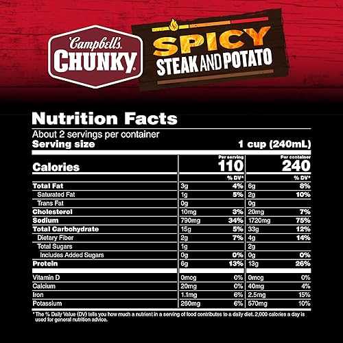 Miniatura 10 de Campbell's Chunky Healthy Request Hearty Italian-Style - Boda con bolas de carne y sopa de Spinach, 1.61oz Puede
