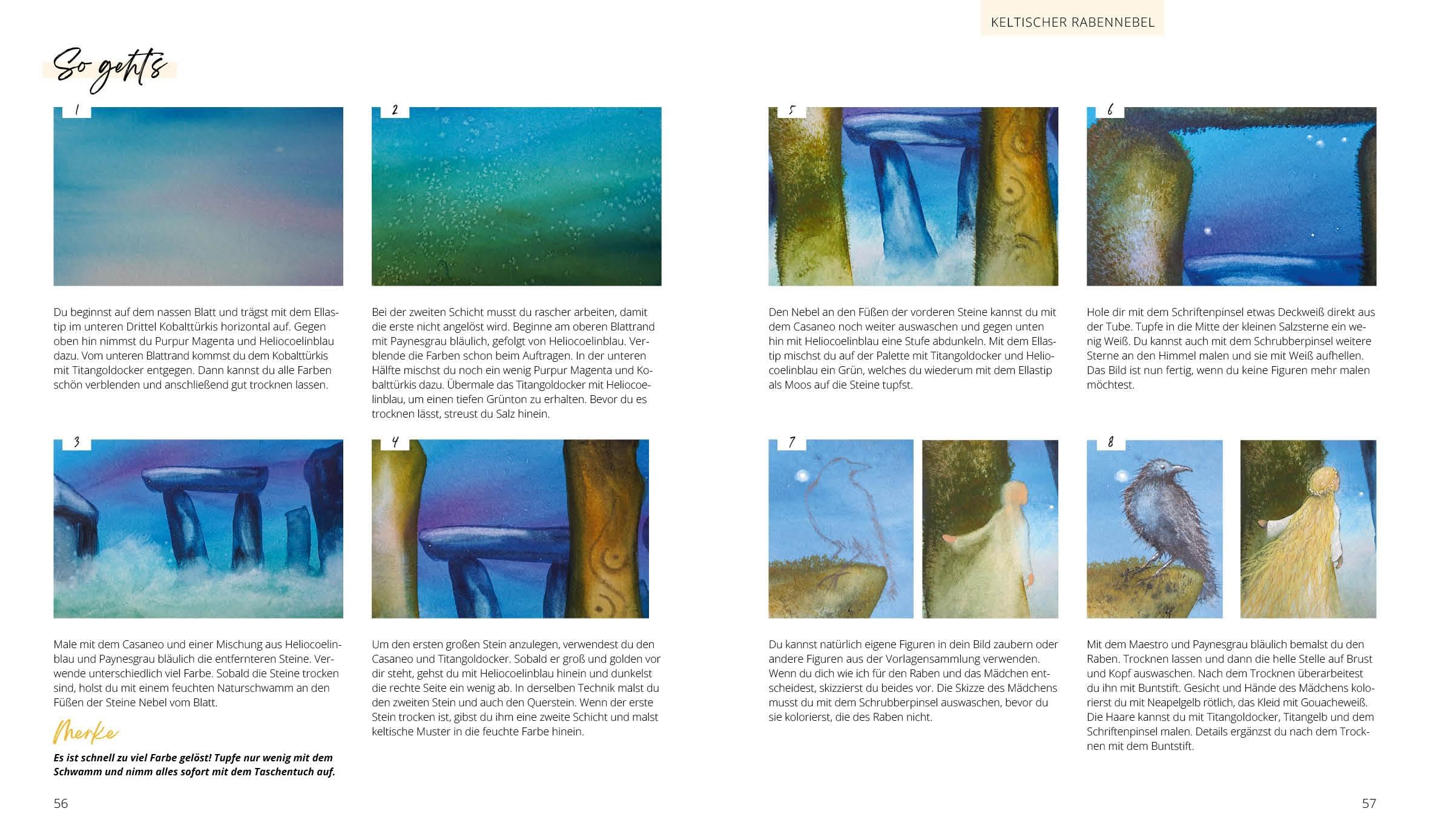Magische Landschaften in Aquarell: Alle Grundlagen zu Material und Technik | Motive Step by Step nacharbeiten